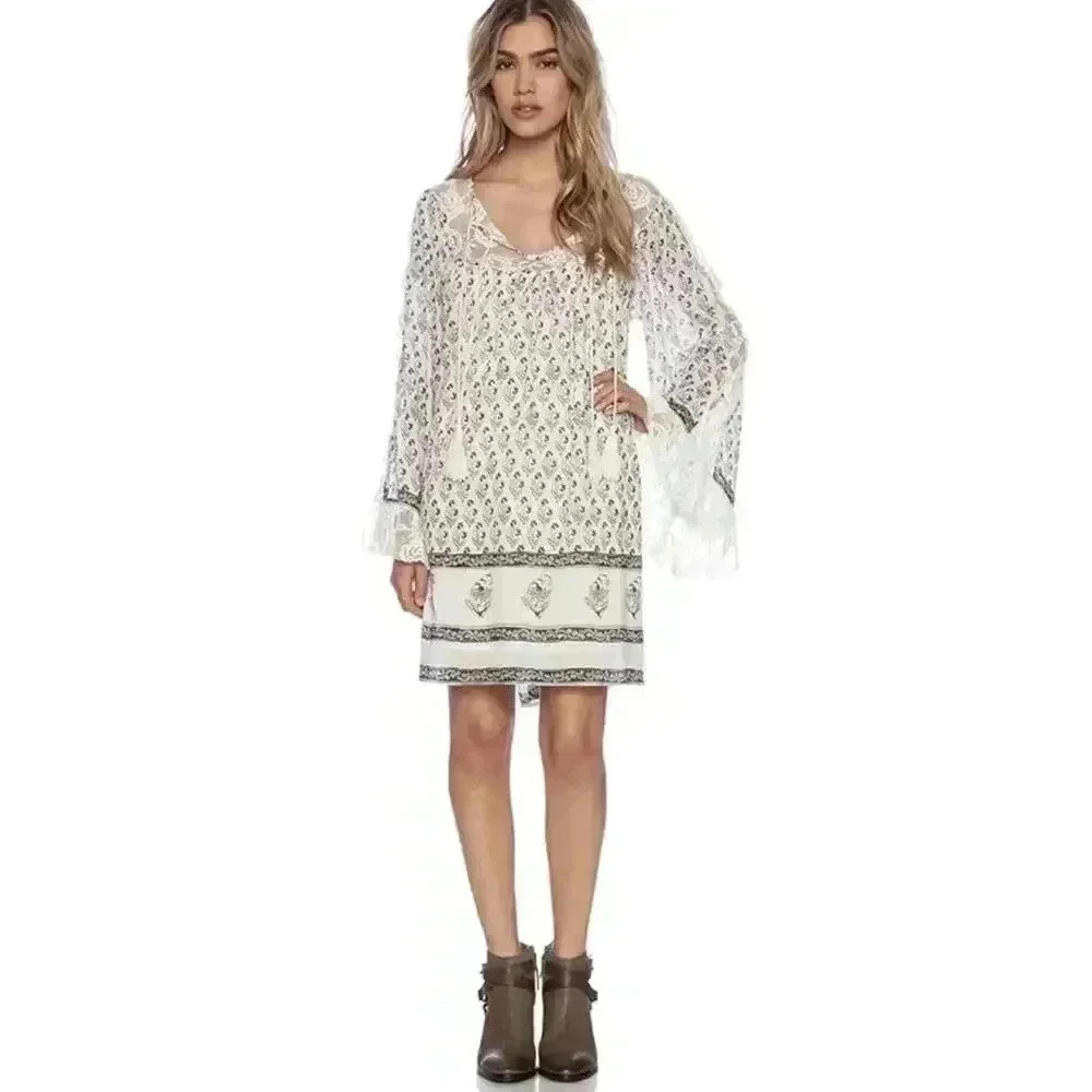 Free‎ People Nomad Child Dress Ivory Size Small